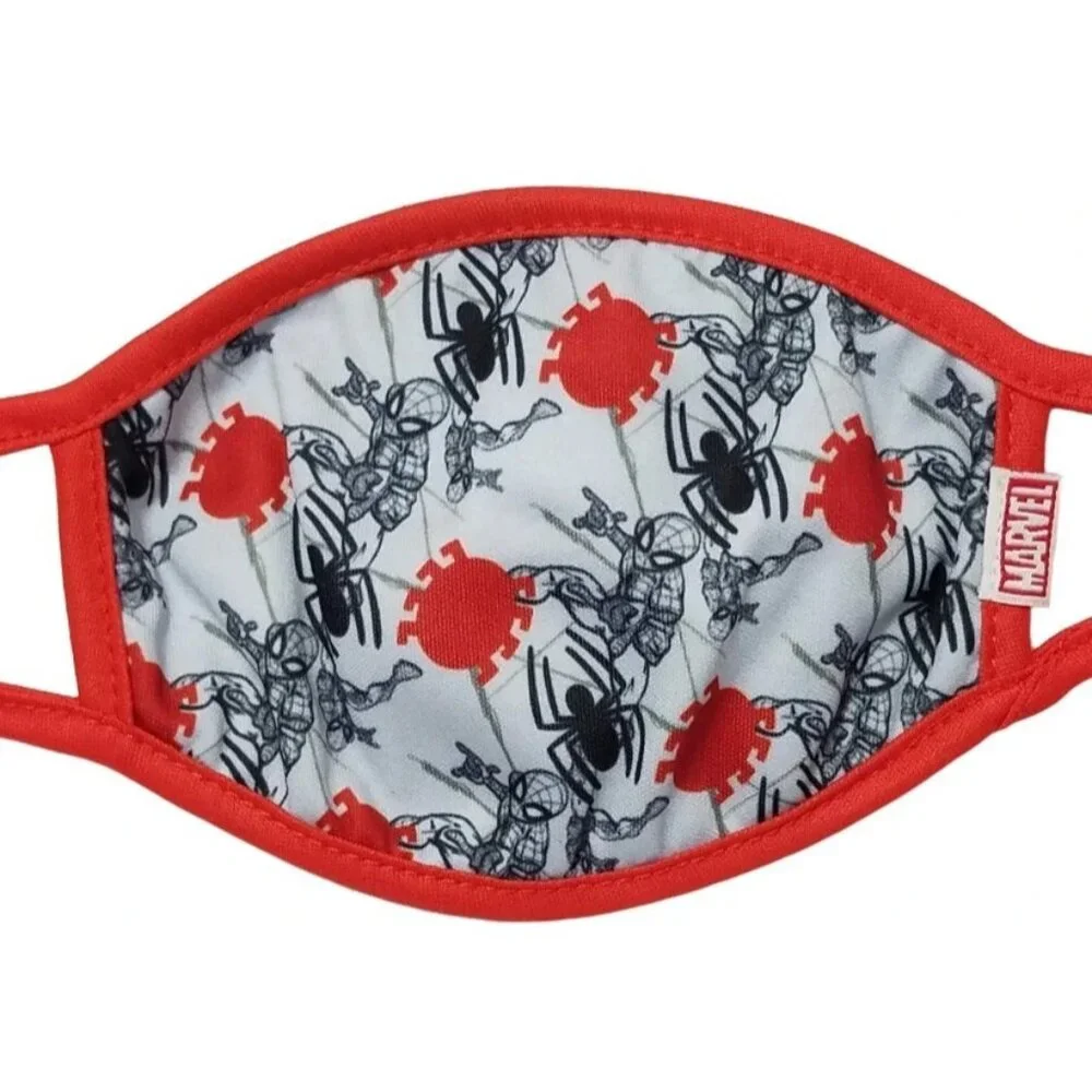Marvel SPIDER-MAN 2Pcs. Re-Usable Washable Kids Cloth Face Masks (4+)